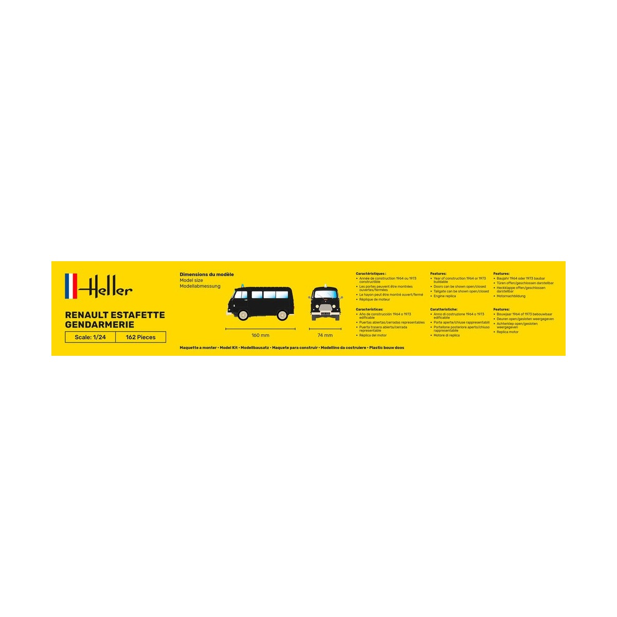 Renault Estafette Gendarmerie 1/24 Heller Heller 80742 - 4 Renault Estafette Gendarmerie 1/24 Heller Heller 80742 - 4