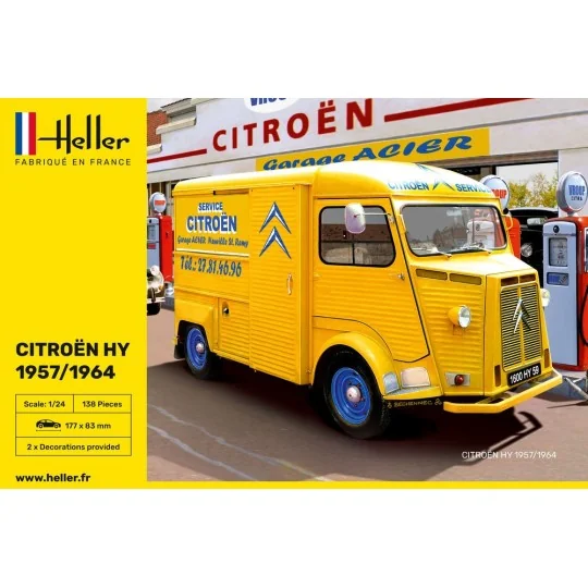 Cotroën HY 1/24 Heller Heller 80744 - 2 HEL-80744-Cotroën HY 1/24 Heller - HEL-80744