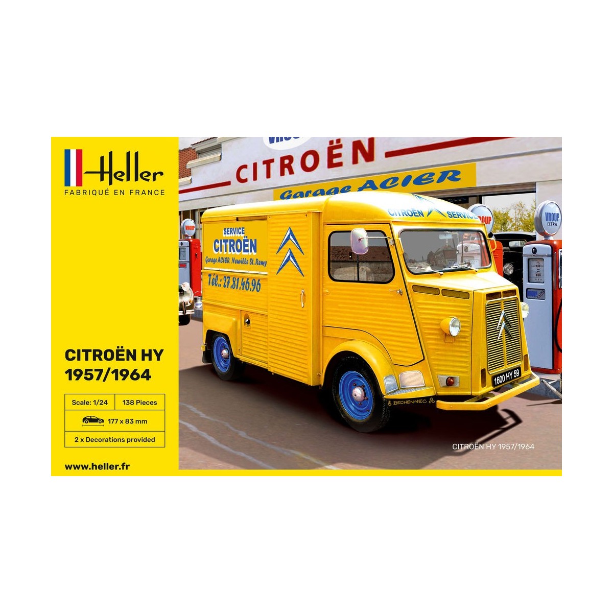 Cotroën HY 1/24 Heller Heller 80744 - 2 Cotroën HY 1/24 Heller Heller 80744 - 2