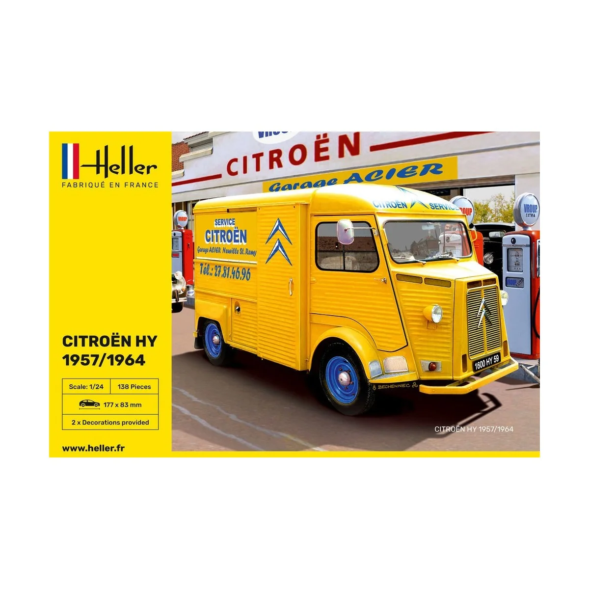 Cotroën HY 1/24 Heller Heller 80744 - 2 Cotroën HY 1/24 Heller Heller 80744 - 2