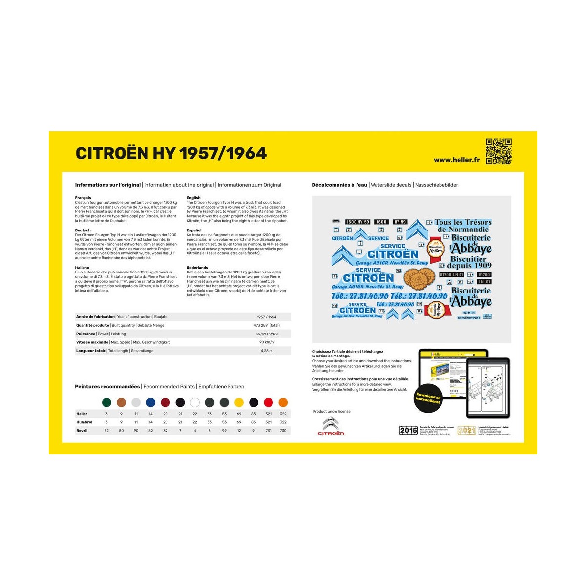 Cotroën HY 1/24 Heller Heller 80744 - 3