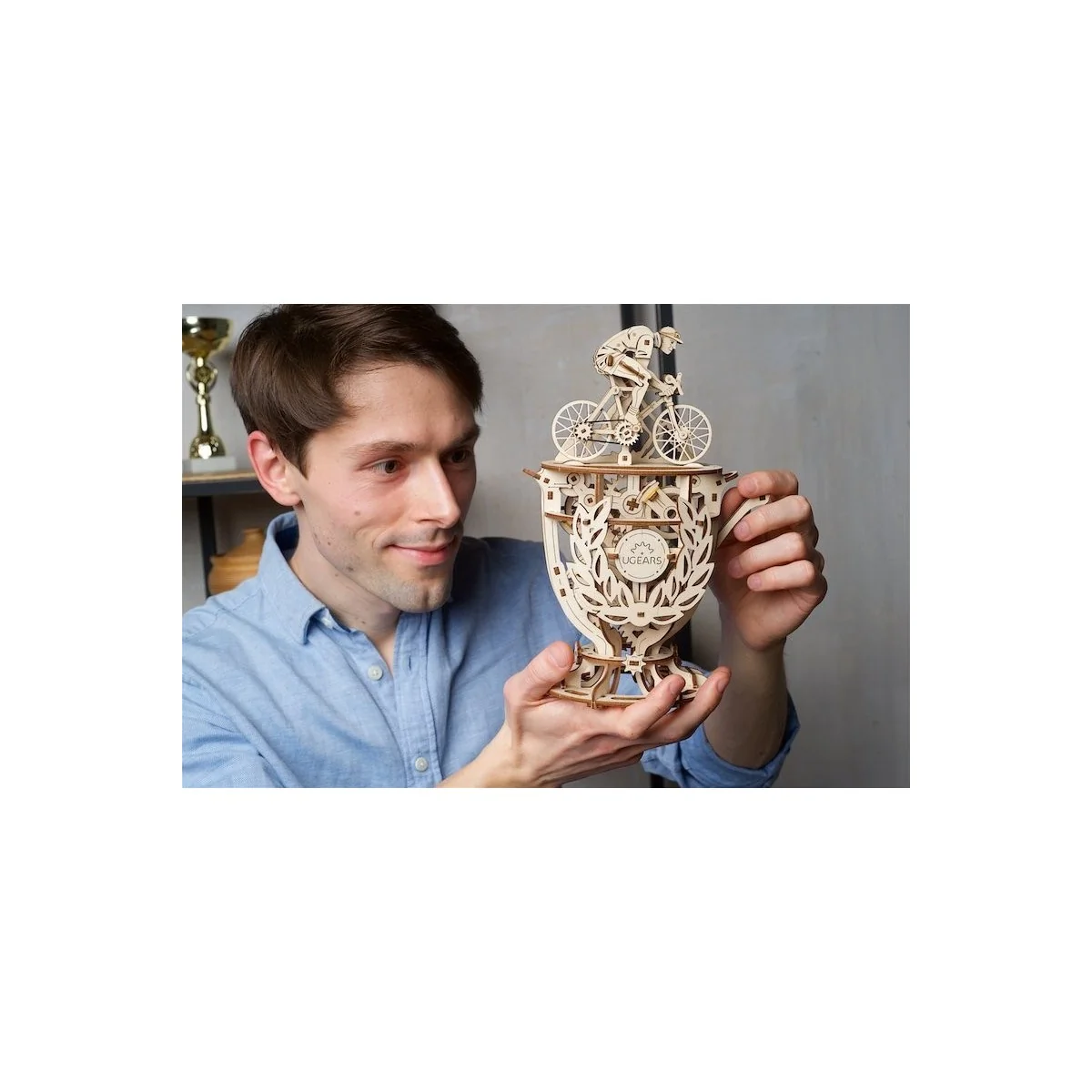 Cycliste Automate Puzzle 3D bois UGEARS UGEARS UG-70148 - 2