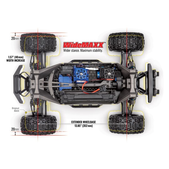copy of MAXX 4S Brushless TQi TSM ID RTR 89076-4 Traxxas Traxxas TRX-89086-4 - 17 TRX-89086-4-WideMAXX 4S Brushless TQi TSM ID RTR 89086-4 Traxxas - TRX-89086-4
