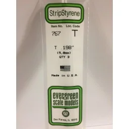Profile T 5.0x350mm Ref: 767 - Evergreen - S1370767