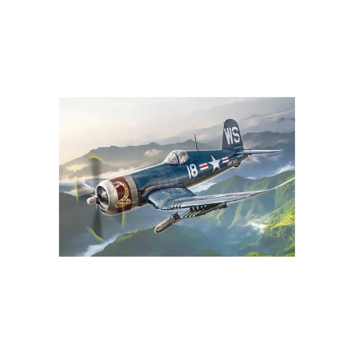 F4U-4 Corsair Korean War 1/72 Italeri Italeri I1453 - 1 F4U-4 Corsair Korean War 1/72 Italeri Italeri I1453 - 1