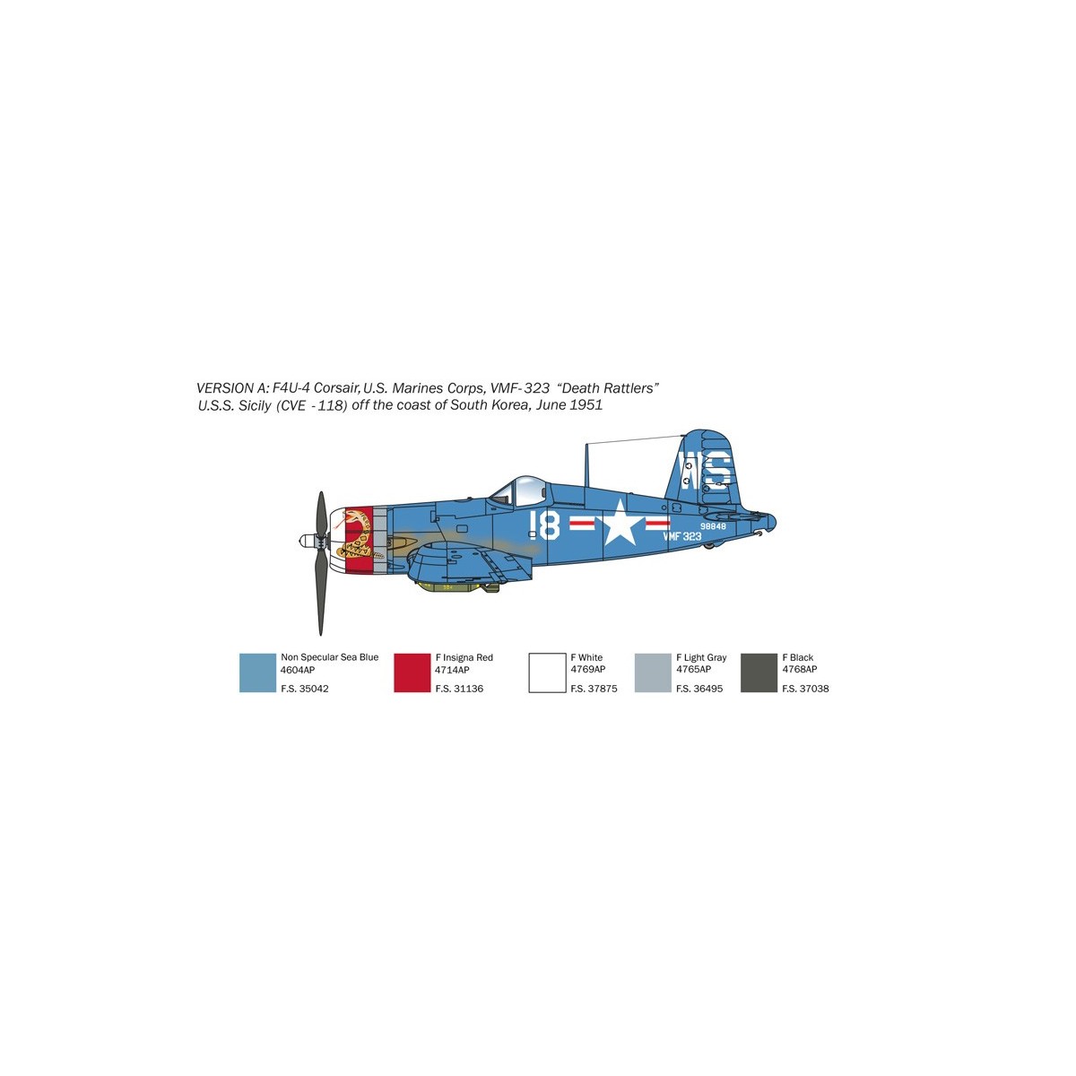 F4U-4 Corsair Korean War 1/72 Italeri Italeri I1453 - 4