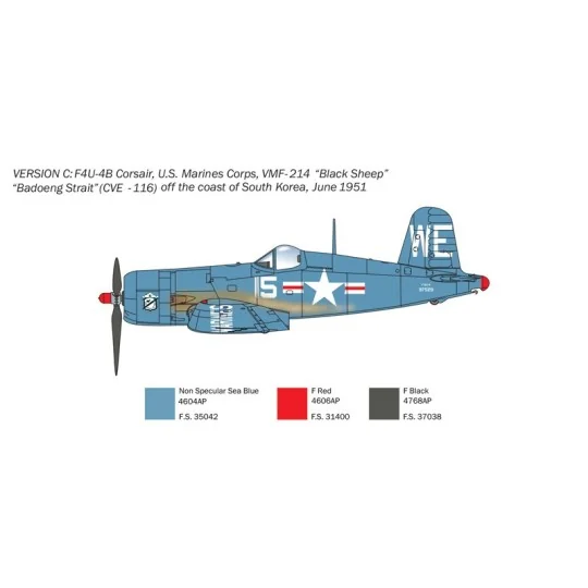 I1453-F4U-4 Corsair Guerre de Corée 1/72 Italeri - I1453