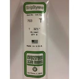 Profile T 8.1x350mm Ref: 769 - Evergreen - S1370769