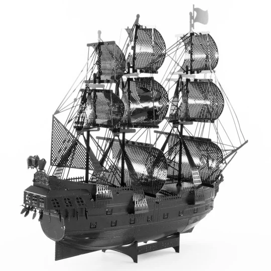 ICX016B-Iconx Pirate Ship Black Pearl Black Version Metal Earth - ICX016B