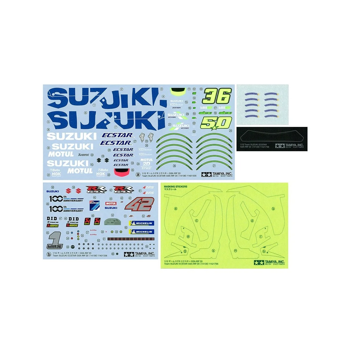 Motorcycle Suzuki Ecstar GSX-RR '20 1/12 Tamiya Tamiya 14139 - 12