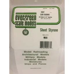 Grooved side plate for HO scale wagon, 0.50x0.95x150x300mm Ref: 203...
