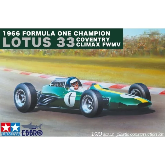 Lotus 33 Coventry Climax 1965 1/20 Ebbro Ebbro 20027 - 1 20027-Lotus 33 Coventry Climax 1965 1/20 Ebbro - 20027