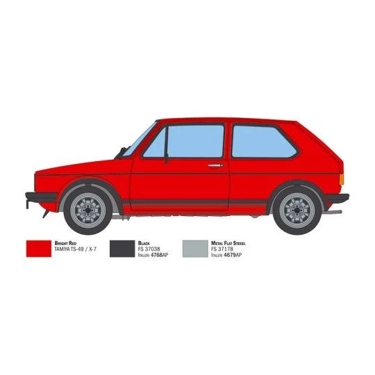 I3622-VW Golf GTI 1 Series 1976-78 1/24 Italeri - I3622
