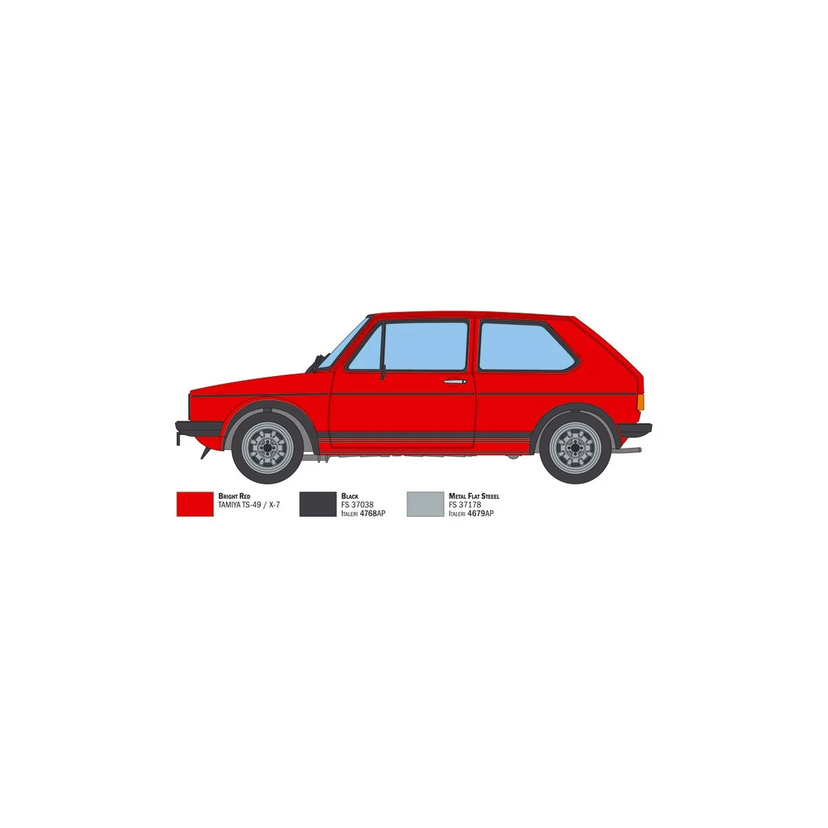 VW Golf GTI 1 Series 1976-78 1/24 Italeri Italeri I3622 - 4