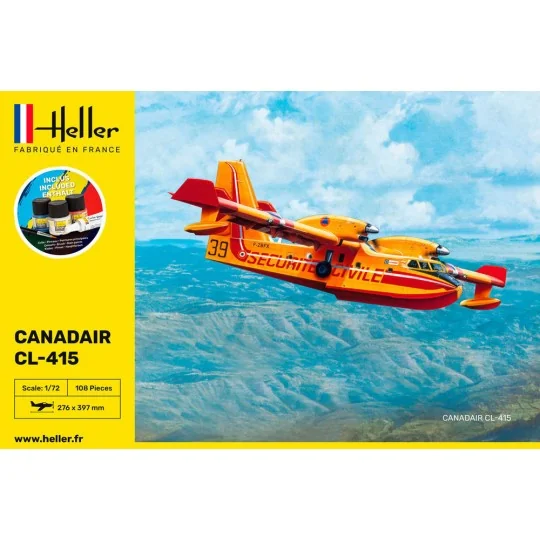 Canadair CL-415 1/72 Heller + glue and paints Heller 56370 - 2 HEL-56370-Canadair CL-415 1/72 Heller + glue and paints - HEL-56370