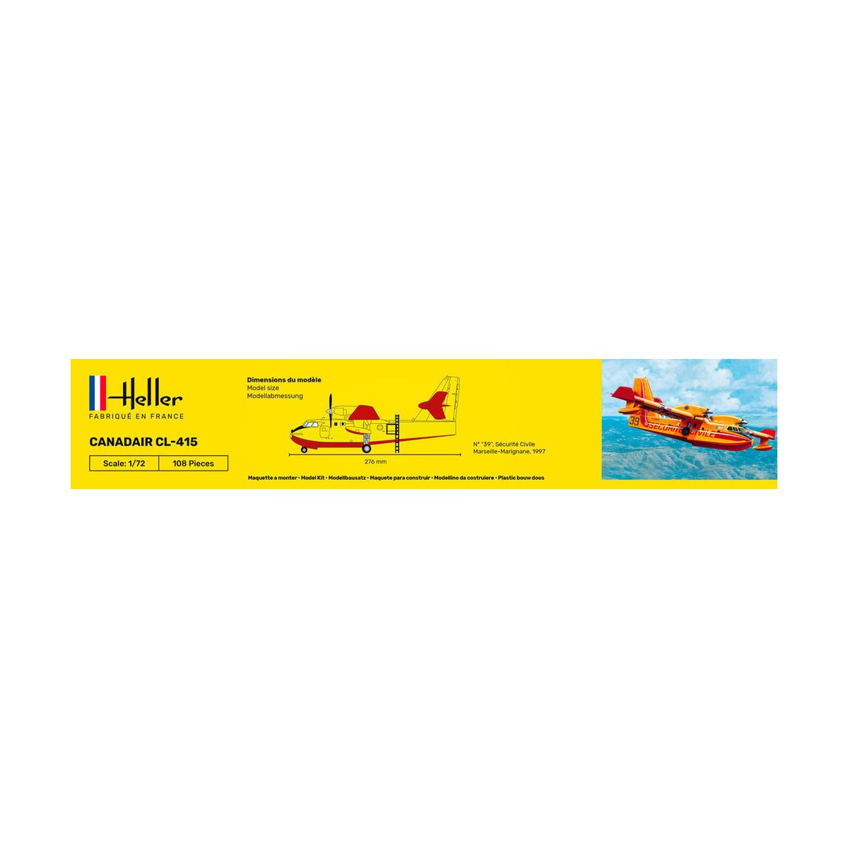 Canadair CL-415 1/72 Heller + glue and paints Heller 56370 - 4 Canadair CL-415 1/72 Heller + glue and paints Heller 56370 - 4