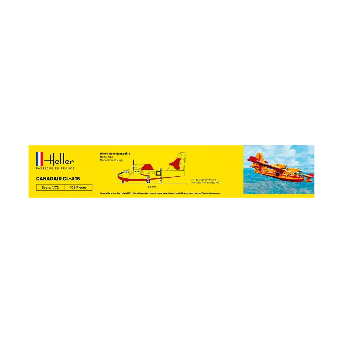 Canadair CL-415 1/72 Heller + colle et peintures Heller 56370 - 4