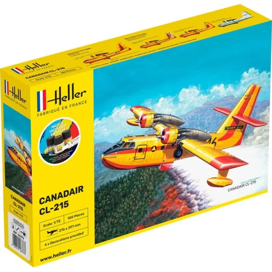 HEL-56373-Canadair CL-215 1/72 Heller + colle et peintures - HEL-56373