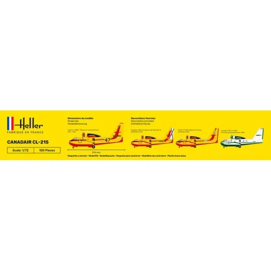 HEL-56373-Canadair CL-215 1/72 Heller + colle et peintures - HEL-56373