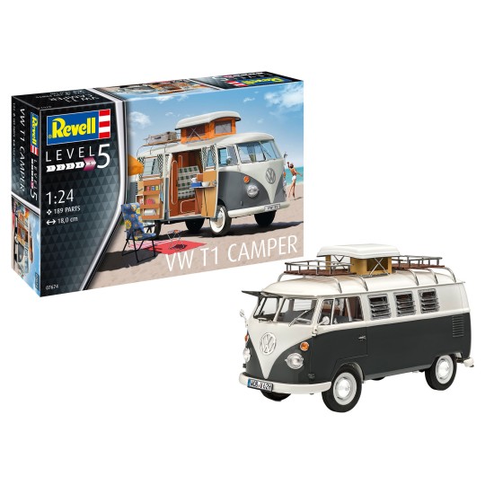07674-Wolkswagen T1 Caoping-Car 1/24 Revell