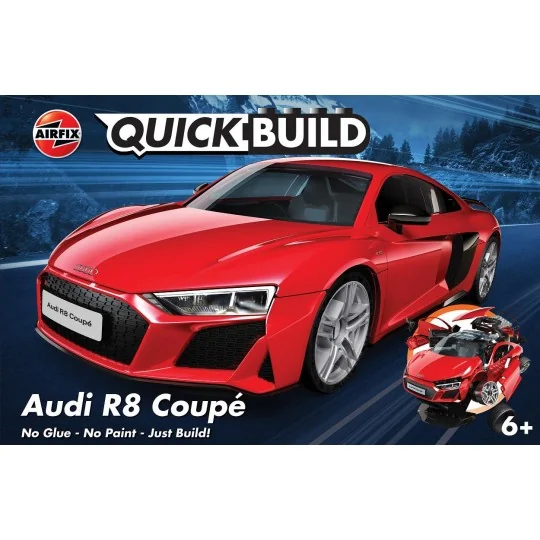 J6049-Audi R8 Coupe red - QuickBuild Airfix - J6049
