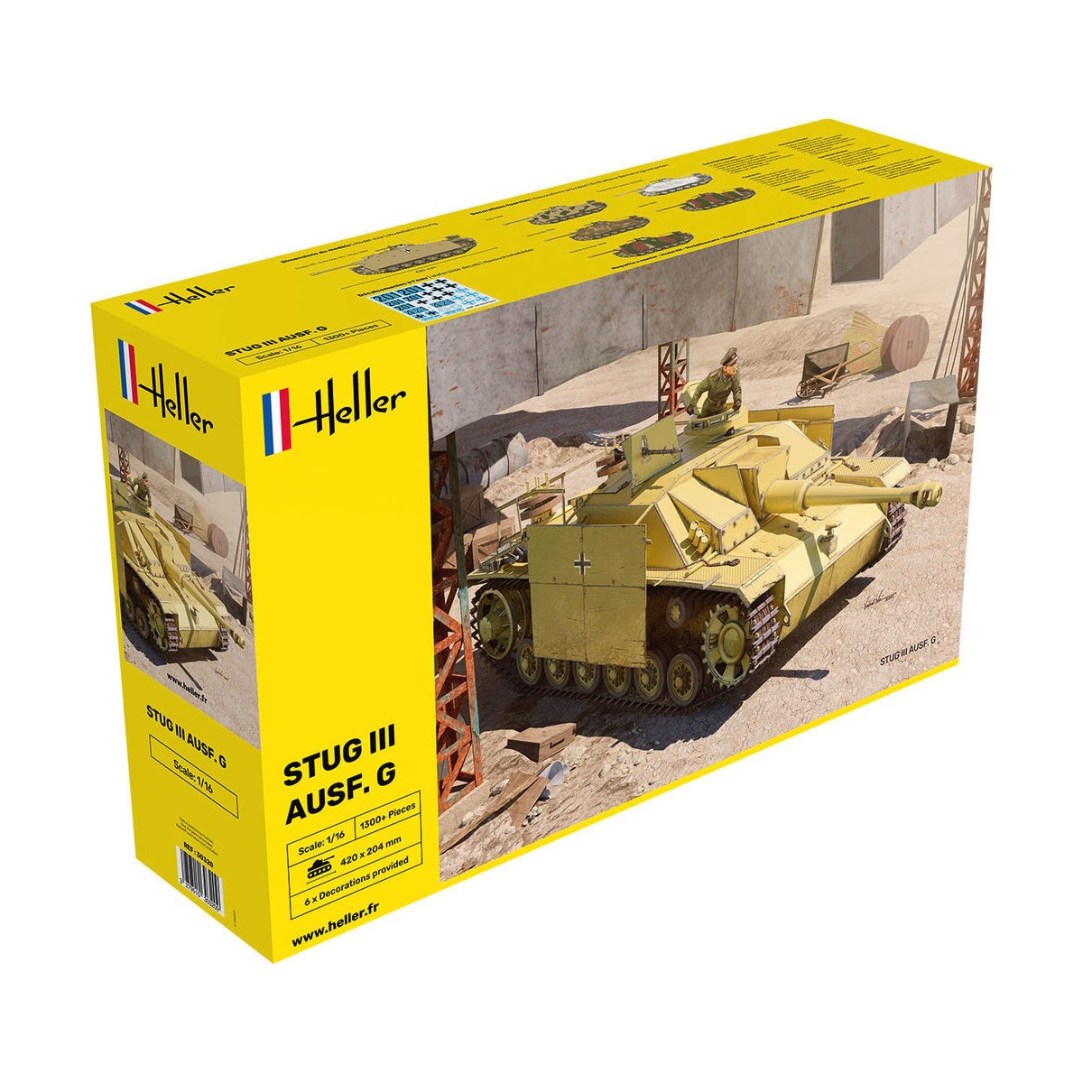 Tank STUG III AUSF. G 1/16 Heller Heller 30320 - 1