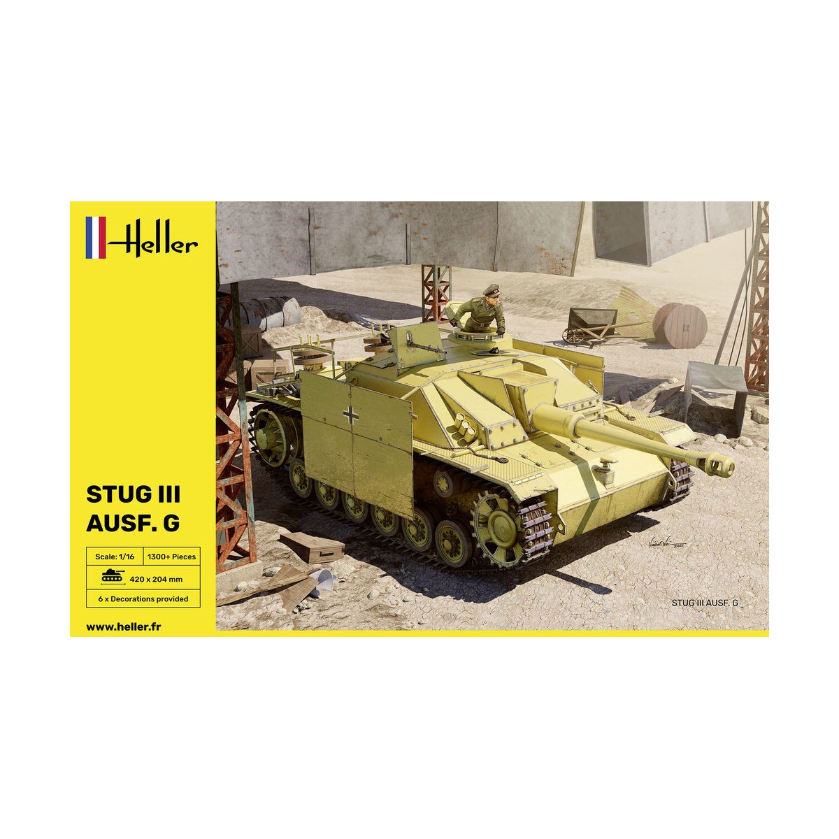 Tank STUG III AUSF. G 1/16 Heller Heller 30320 - 2