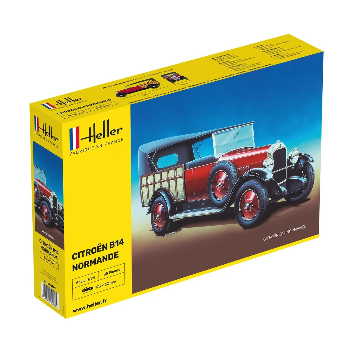 Citroen B14 Normande 1/24 Heller Heller 80729 - 1 Citroen B14 Normande 1/24 Heller Heller 80729 - 1