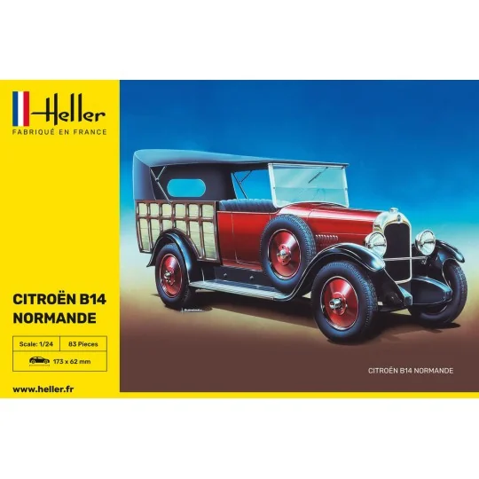 Citroen B14 Normande 1/24 Heller Heller 80729 - 2 HEL-80729-Citroen B14 Normande 1/24 Heller - HEL-80729