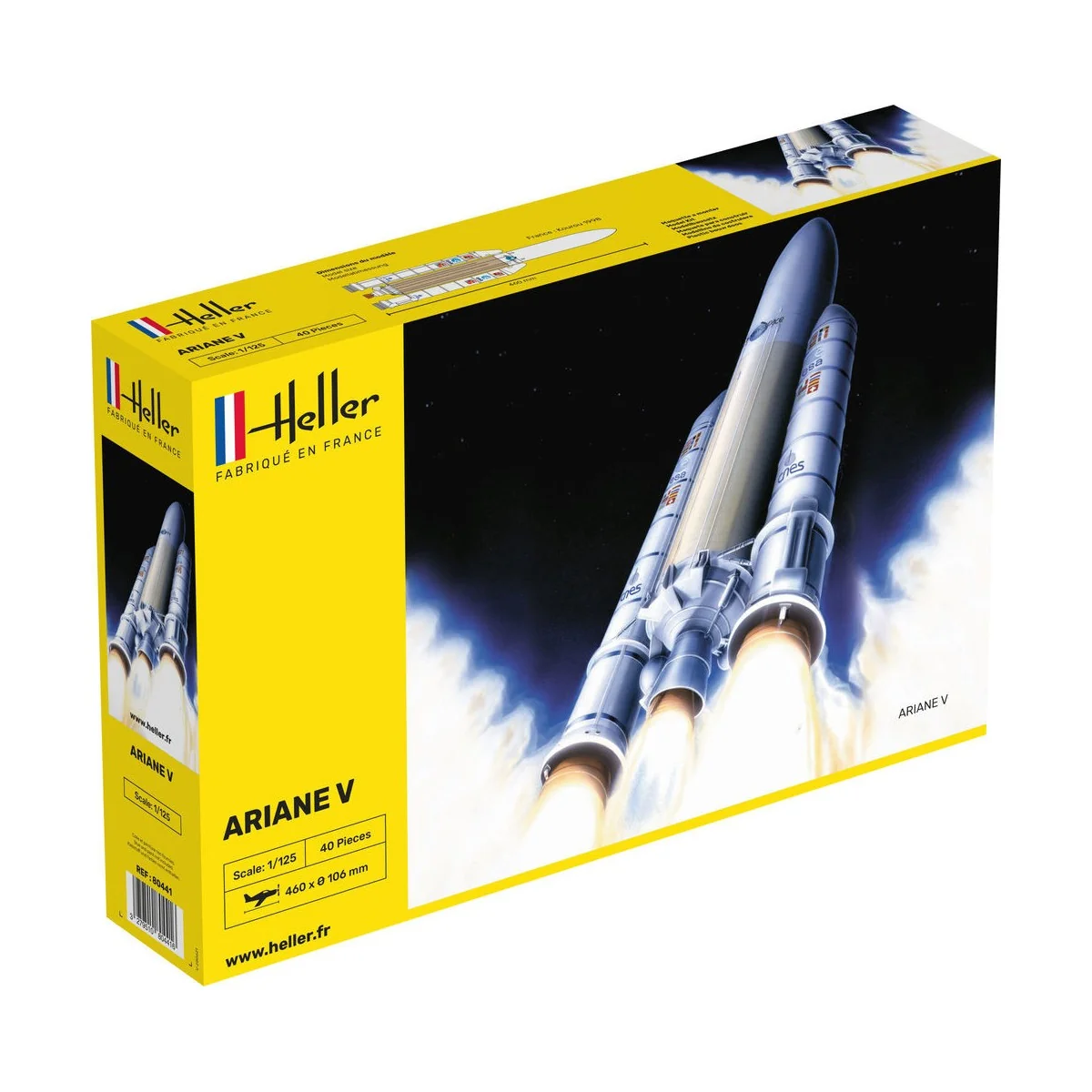 Ariane 5 1/125 Heller rocket Heller 80441 - 1 Ariane 5 1/125 Heller rocket Heller 80441 - 1