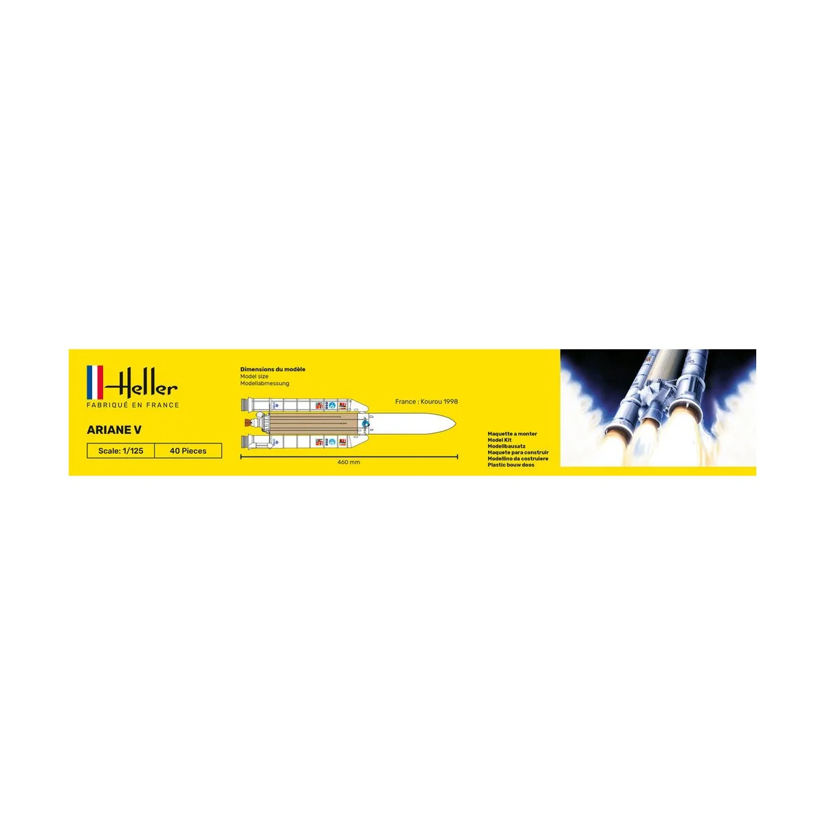 Fusée Ariane 5 1/125 Heller Heller 80441 - 4