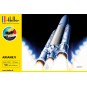 HEL-56441-Fusée Ariane 5 1/125 Heller + colle et peintures