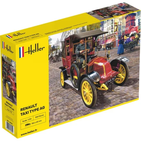 HEL-30705-Renault Taxi Type AG 1/24 Heller - HEL-30705