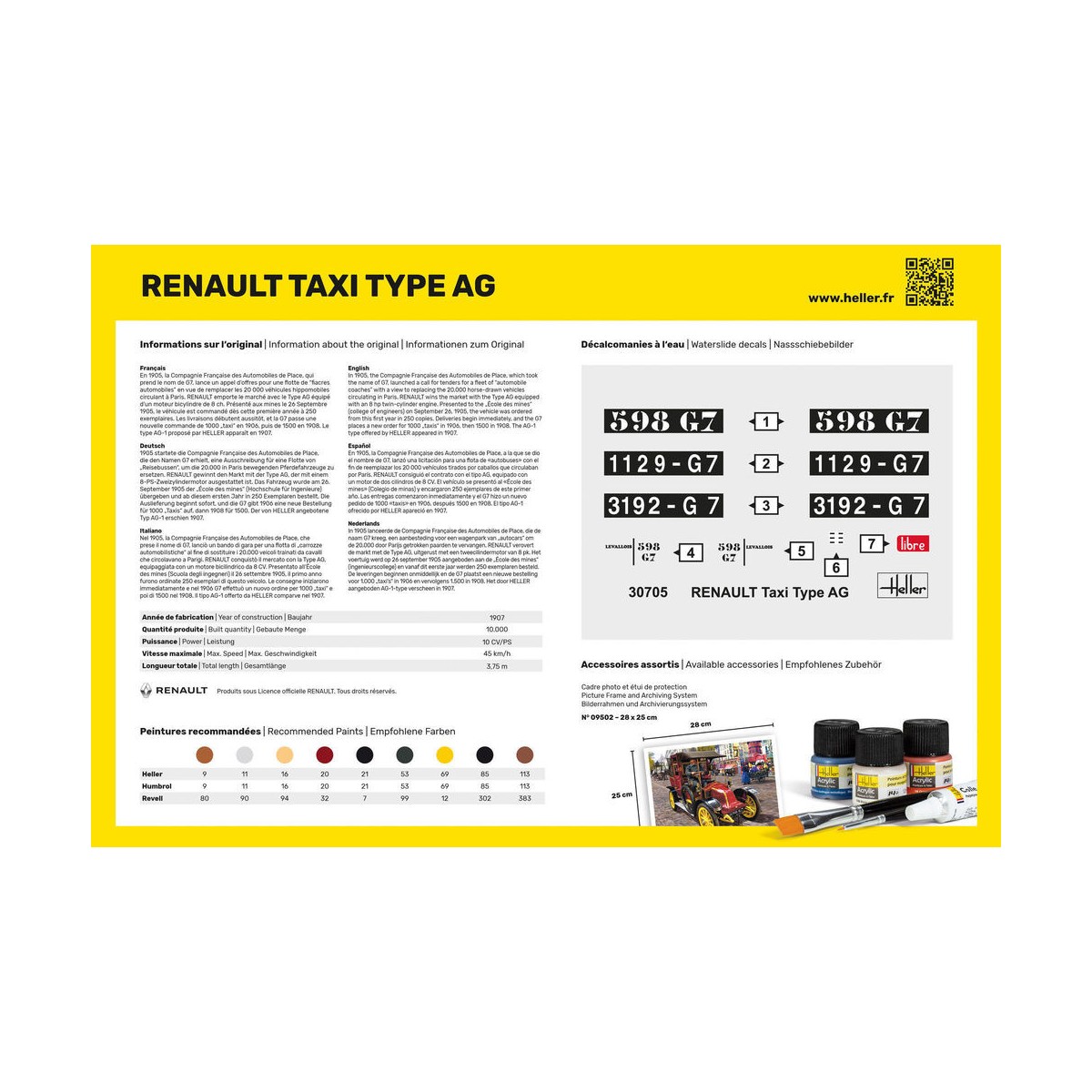Renault Taxi Type AG 1/24 Heller Heller HEL-30705 - 3