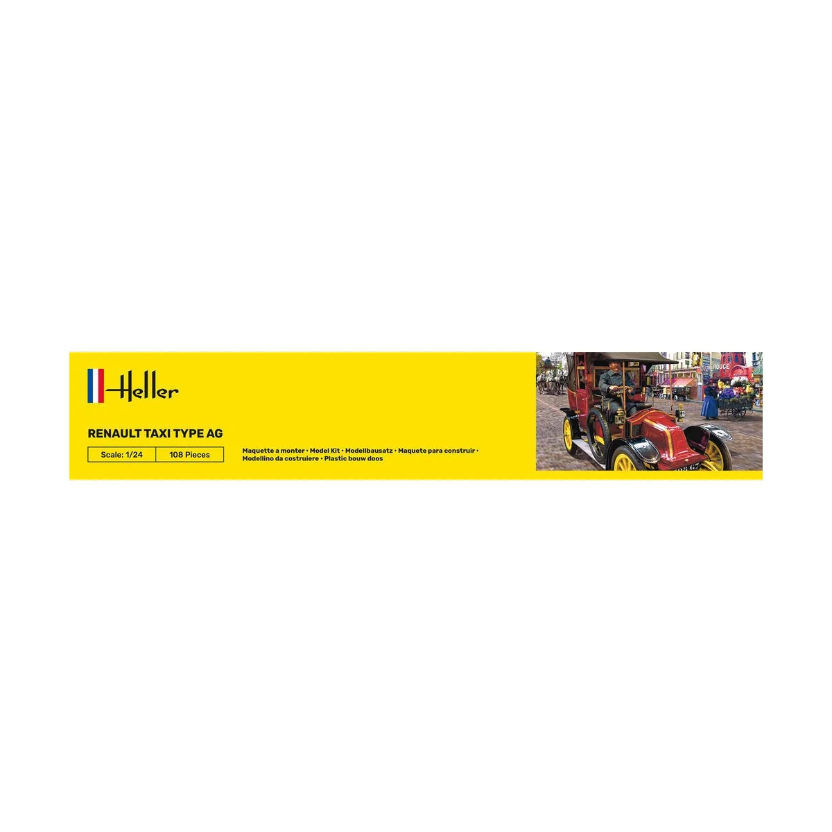 Renault Taxi Type AG 1/24 Heller + colle et peintures Heller HEL-35705 - 4 Renault Taxi Type AG 1/24 Heller + colle et peintures Heller HEL-35705 - 4