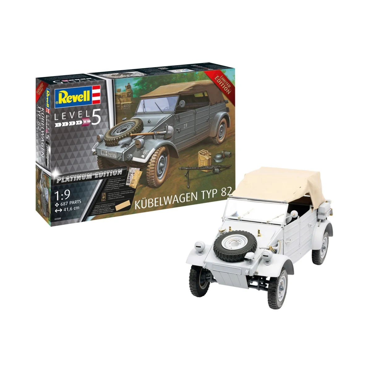 Military Kübelwagen Type 82 1/9 Revell 03500 - 1 Military Kübelwagen Type 82 1/9 Revell 03500 - 1