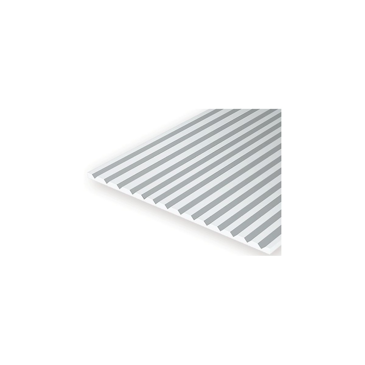 Plaque rainurée en V 0.50x2.5x150x300mm Ref : 2100 - Evergreen Evergreen S1372100 - 2