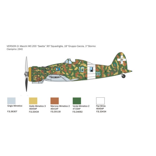 I2815-Macchi MC.200 Saetta 1/48 Italeri