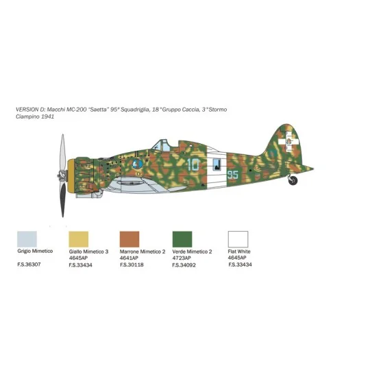 I2815-Macchi MC.200 Saetta 1/48 Italeri - I2815
