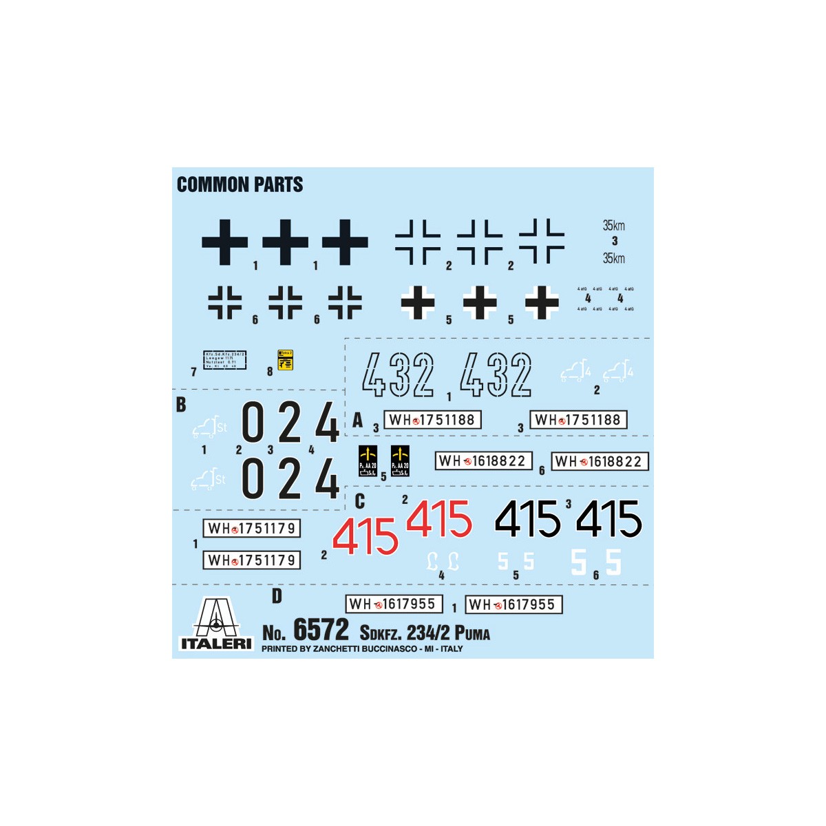 Armored Sd.Kfz.234/2 Puma 1/35 Italeri Italeri I6572 - 3