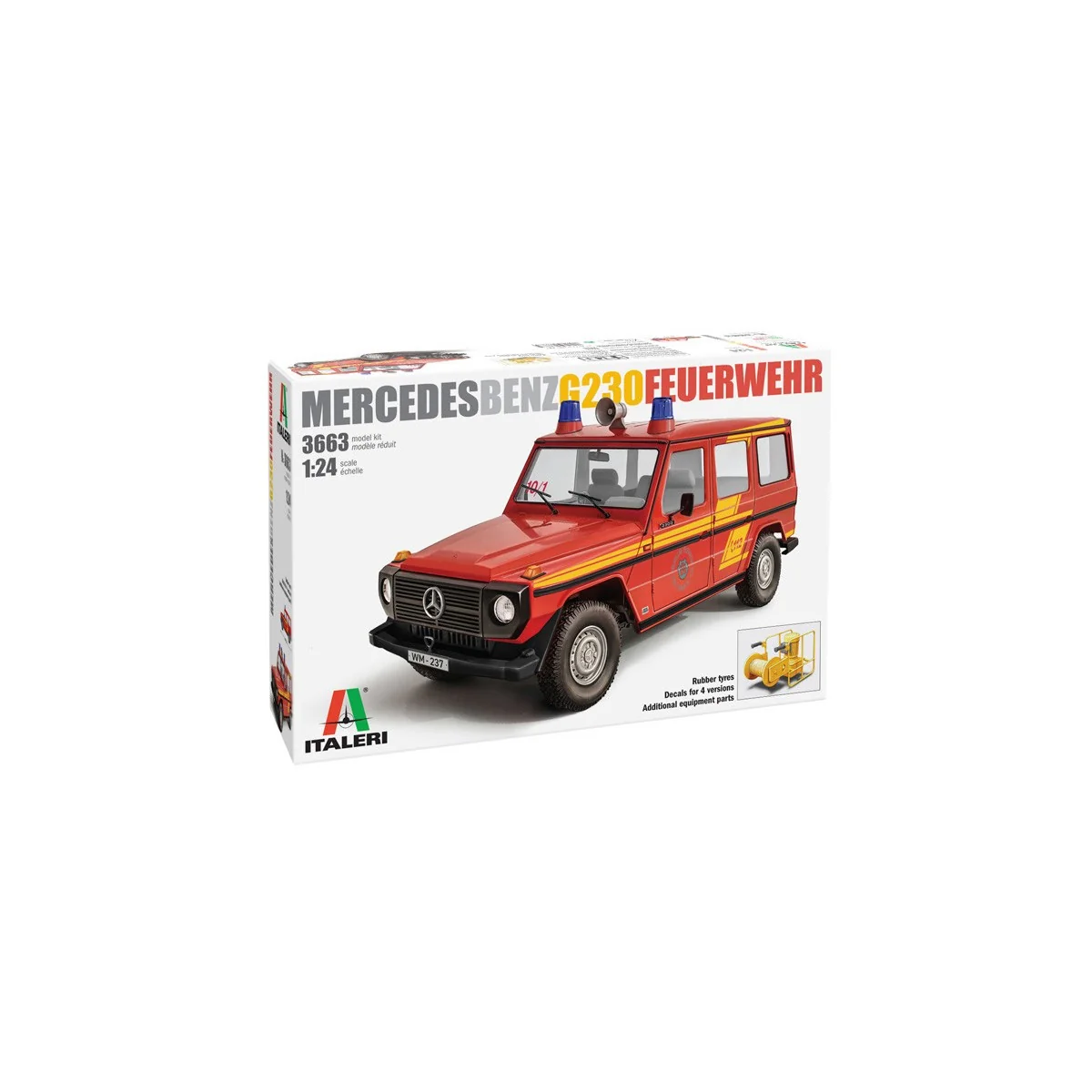 Mercedes G230 Pompiers 1/24 Italeri Italeri I3663 - 2 Mercedes G230 Pompiers 1/24 Italeri Italeri I3663 - 2