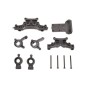 T4933/06N-Wheel spindles + shock mount. Pirate Booster Tracker Dune Ripper T2M