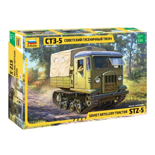 Camion Tracteur d'Artillerie STZ-5 1/35 Zvezda Zvezda Z3663 - 1 Z3663-Camion Tracteur d'Artillerie STZ-5 1/35 Zvezda - Z3663