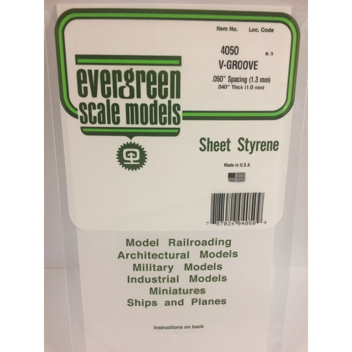 V-groove plate 1.0x1.3x150x300mm Ref: 4050 - Evergreen - S1374050 -... V-groove plate 1.0x1.3x150x300mm Ref: 4050 - Evergreen - S1374050 -...