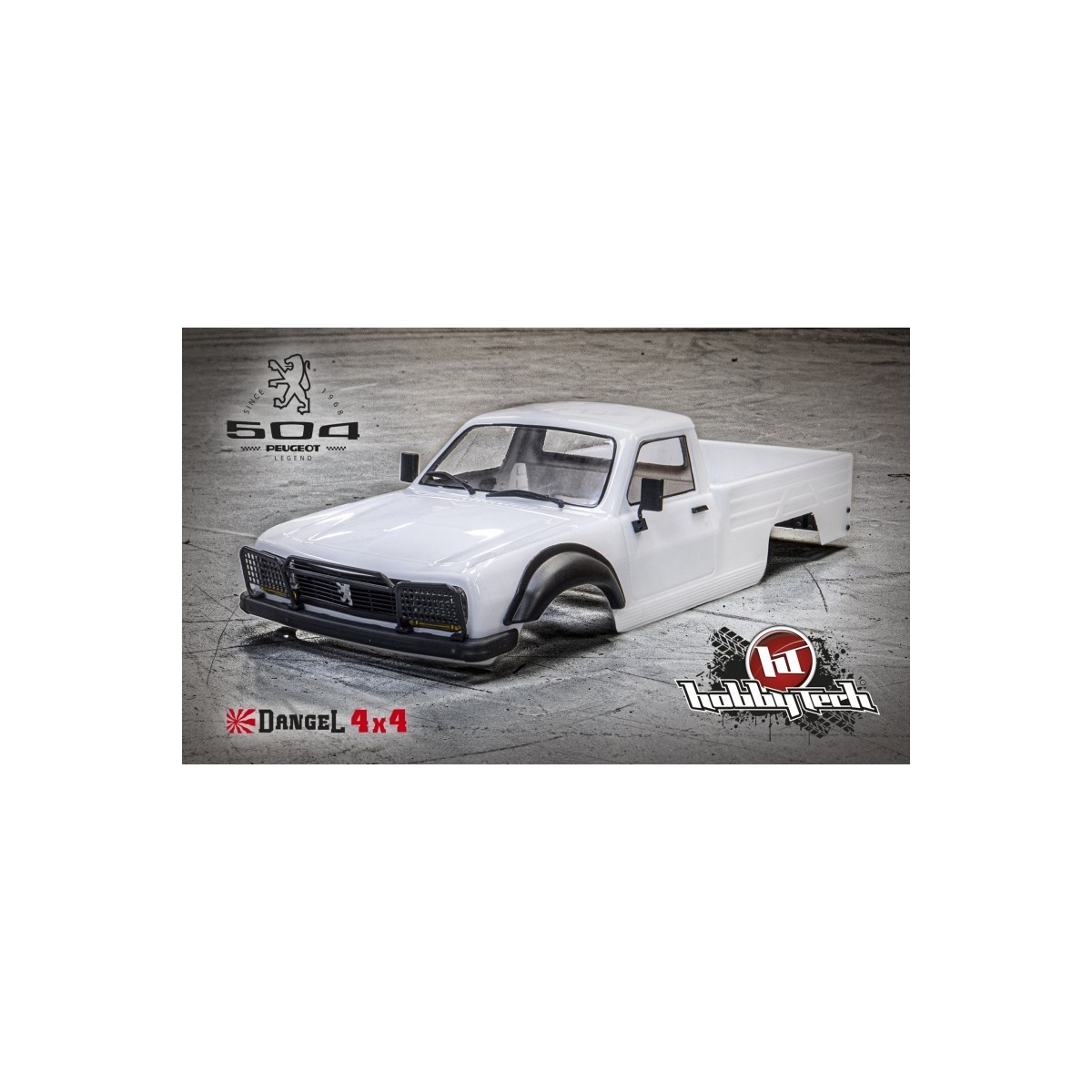 Bodywork Peugeot 504 pick-up under license 313mm 1/10 Hobbytech Hobbytech HT-SU1803021 - 2 Bodywork Peugeot 504 pick-up under license 313mm 1/10 Hobbytech Hobbytech HT-SU1803021 - 2