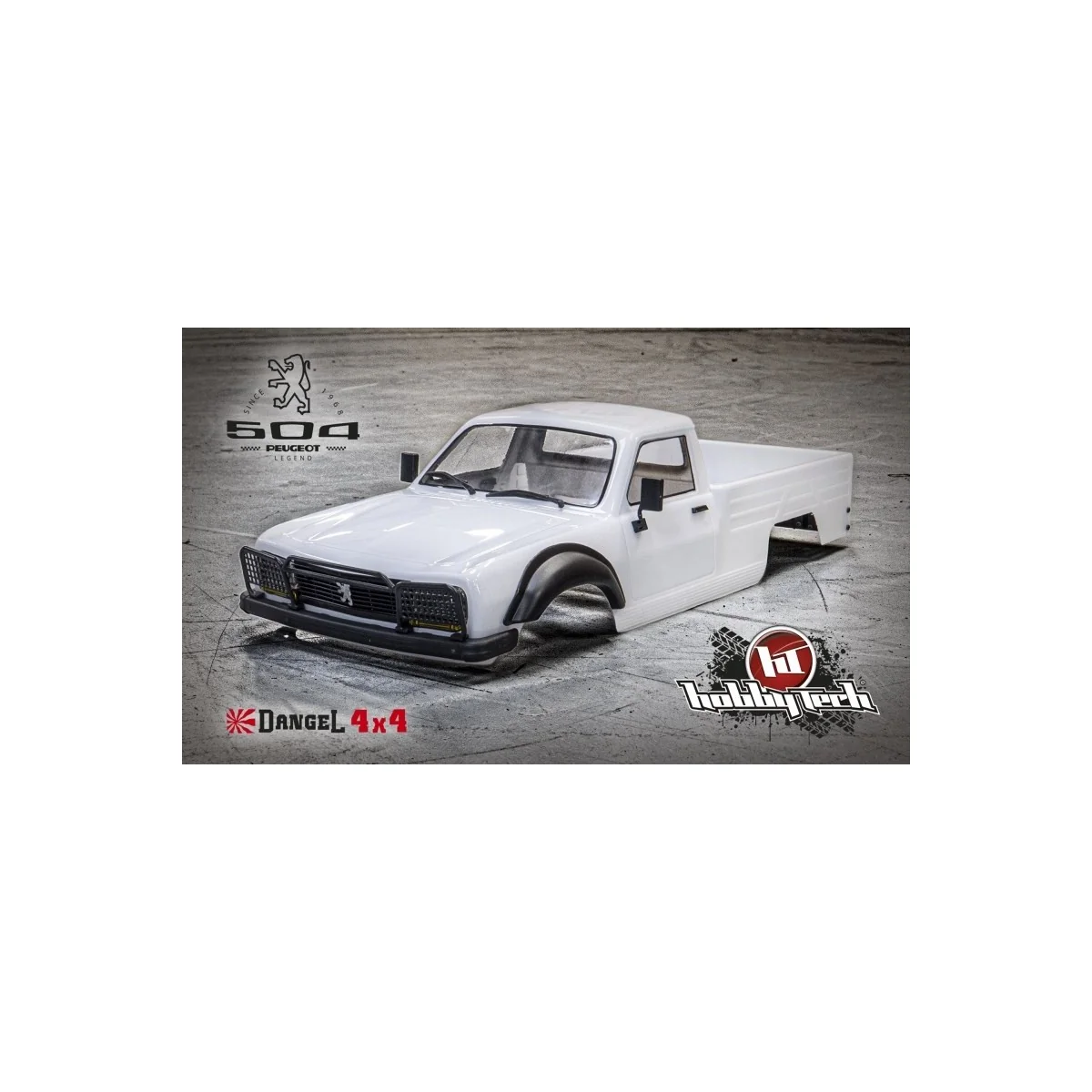 Bodywork Peugeot 504 pick-up under license 313mm 1/10 Hobbytech Hobbytech HT-SU1803021 - 2