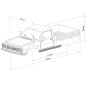 HT-SU1803021-Carrosserie Peugeot 504 pick-up sous licence 313mm 1/10 Hobbytech - HT-SU1803021