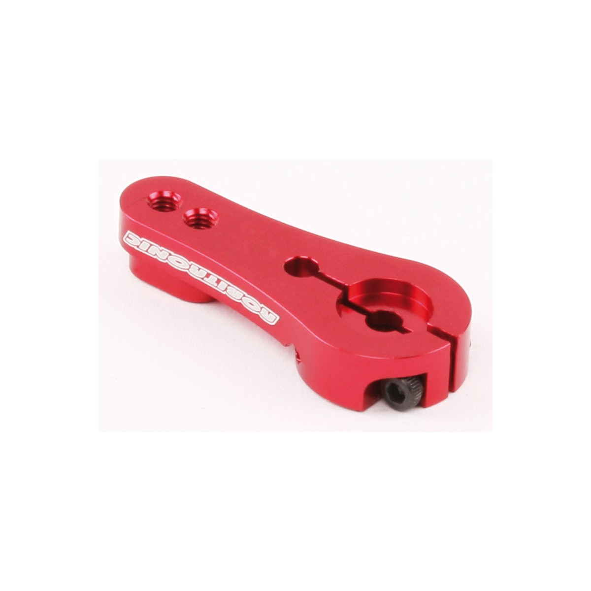 Single aluminum servo rudder red Futaba 25t Robitronic Robitronic R17003 - 1