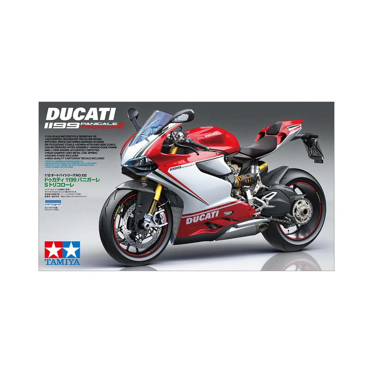 Motorcycle Ducati 1199 Panigale Tricolore 1/12 Tamiya Tamiya 14132 - 2 Motorcycle Ducati 1199 Panigale Tricolore 1/12 Tamiya Tamiya 14132 - 2
