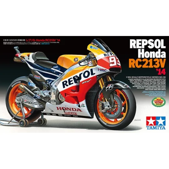 Motorcycle Honda RC213V 2014 Repsol 1/12 Tamiya Tamiya 14130 - 2 14130-Motorcycle Honda RC213V 2014 Repsol 1/12 Tamiya - 14130